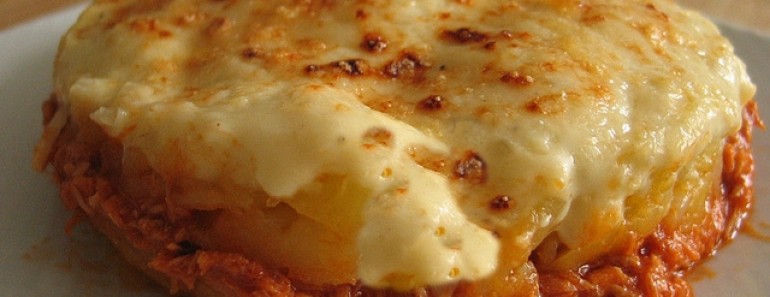 Pastel de patatas y atun