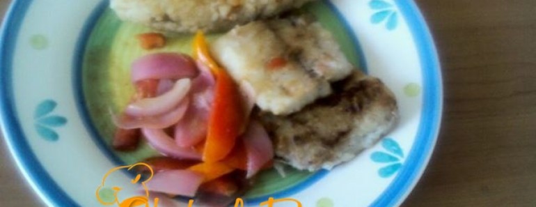 tacu tacu con escabeche de pescado